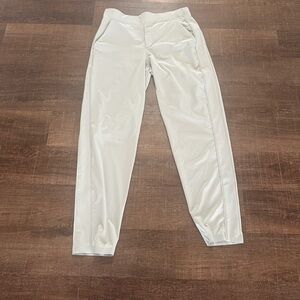 Athleta Brooklyn Textured Ankle Pants with City Stripe in Coast Grey Size 10T